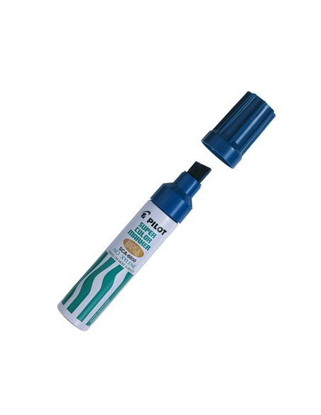 Marcatore SUPER COLOR PERMANENT 6600 punta maxi blu PILOT 002430 PILOT PERMANENTI