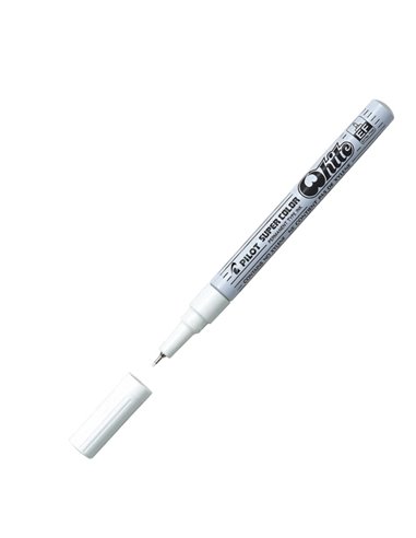 Marcatore SUPER COLOR punta extra fine vernice white PILOT 002725 PILOT A VERNICE
