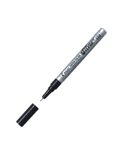 Marcatore SUPER COLOR punta extra fine vernice silver PILOT 002451 PILOT A VERNICE