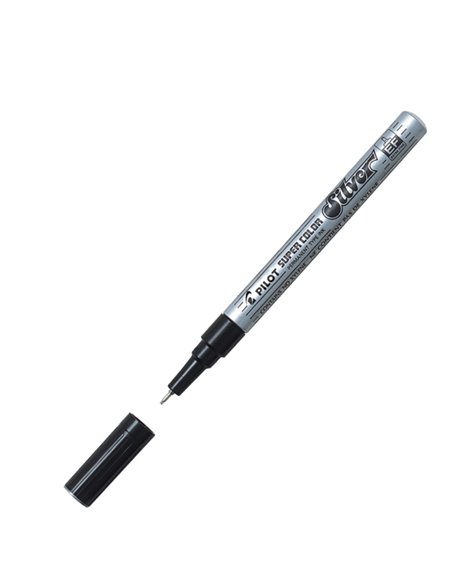 Marcatore SUPER COLOR punta extra fine vernice silver PILOT 002451 PILOT A VERNICE
