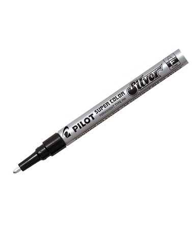 Marcatore SUPER COLOR punta fine vernice silver PILOT 002436 PILOT A VERNICE