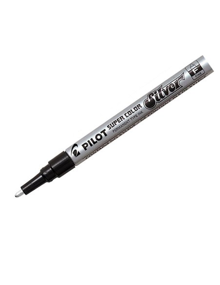 Marcatore SUPER COLOR punta fine vernice silver PILOT 002436 PILOT A VERNICE