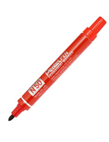 MARCATORE PENTEL PEN N50 ROSSO P.TONDA N50-B