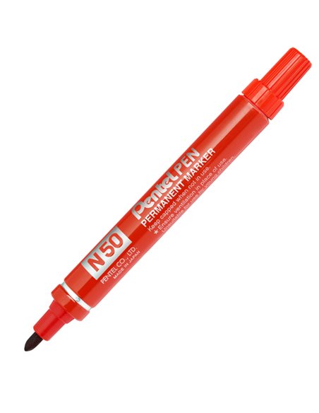 MARCATORE PENTEL PEN N50 ROSSO P.TONDA N50-B