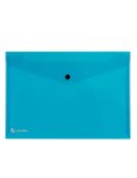 BUSTA CON BOTTONE PULL AZZURRO 21X29.7CM 00111316