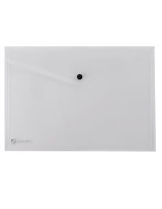 BUSTA CON BOTTONE PULL TRASPARENTE 21X29.7CM 00111318 KING MEC CARTELLINE IN PLASTICA CON BOTTONE