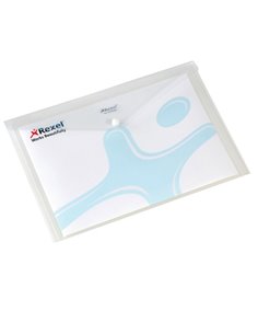 BUSTA CON BOTTONE PULL TRASPARENTE 21X29.7CM 00111318 KING MEC CARTELLINE IN PLASTICA CON BOTTONE 2