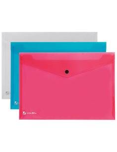 BUSTA CON BOTTONE PULL COLORATA 21X29.7CM 111355