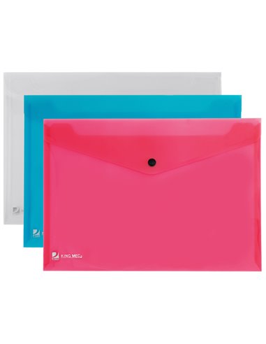 BUSTA CON BOTTONE PULL COLORATA 21X29.7CM 111355