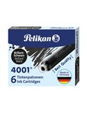 SCATOLA 6 CARTUCCE INCHIOSTRO TP/6 NERO PELIKAN 4001 (0ATM04) 100401546