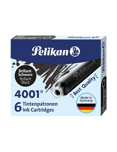SCATOLA 6 CARTUCCE INCHIOSTRO TP/6 NERO PELIKAN 4001 (0ATM04) 100401546 PELIKAN INCHIOSTRO-CARTUCCE-CANCELLATORI