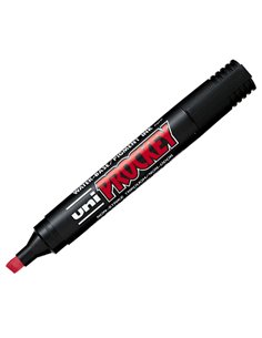 Marcatore UNI PROCKEY M126 p.scalpello rosso UNI MITSUBISHI M 126 R UNI MITSUBISHI A BASE D'ACQUA