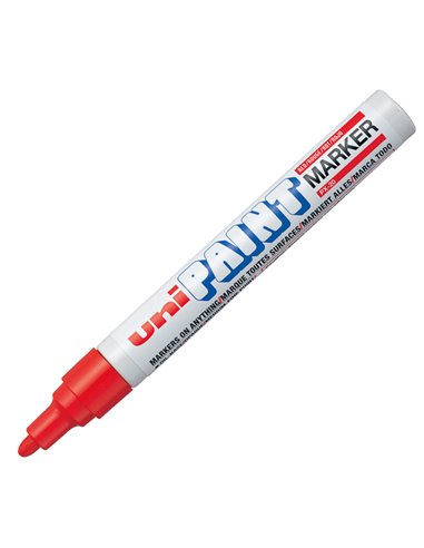 Marcatore UNI PAINT PX20 punta conica 2,8mm rosso UNI MITSUBISHI M PX20 R