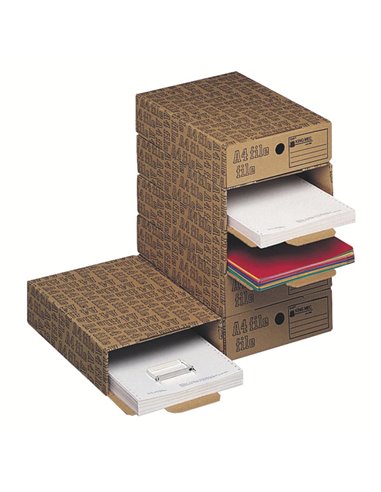 SCATOLA ARCHIVIO A4 FILE (286) 26X8X35CM ACCO 00028600 DOX SCATOLE ARCHIVIO IN CARTONE