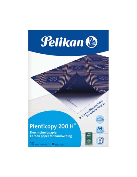 CARTA RICALCO BLU PLENTYCOPY200 10FG 21X29,7CM PELIKAN 100401561
