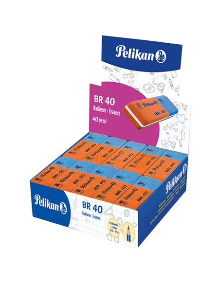BOX 40 GOMME PELIKAN BR/40 BLU-ROSSA 400142586 PELIKAN GOMME