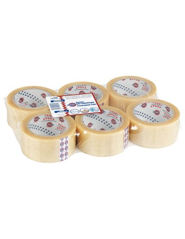 Nastro adesivo 50mm x 66m Trasparente PVC 330 Eurocel 000112366 EUROCEL NASTRO PER IMBALLO-TENDINASTRO