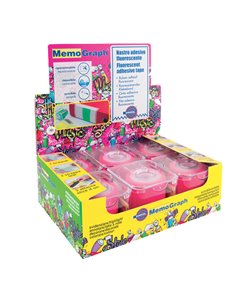 NASTRO ADESIVO MEMOGRAPH C/DISPENSER 50MMX10MT ROSA 021200632 2