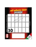 Etichetta adesiva bianca 27x17mm (10fogli x 30etichette) Markin 10020