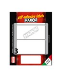Etichetta adesiva bianca 100x46mm (10fogli x 3etichette) Markin 10051