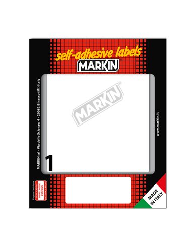 Etichetta adesiva bianca 142x110mm (10fogli x 1etichetta) Markin 10054