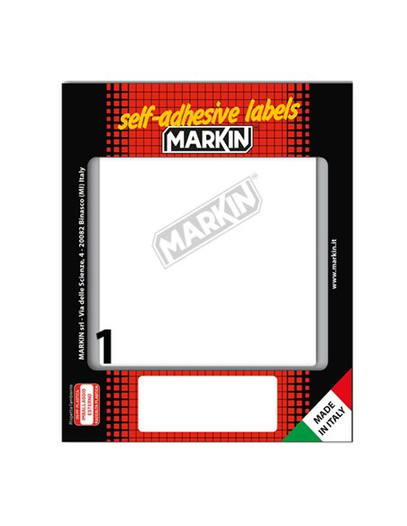 Etichetta adesiva bianca 142x110mm (10fogli x 1etichetta) Markin 10054