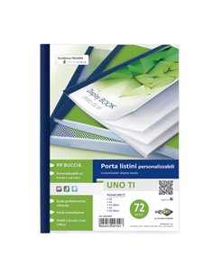 Portalistini personalizzabile UnoTI 22x30cm 72 buste Sei Rota 55227207 SEI ROTA PORTALISTINI PERSONALIZZABILI