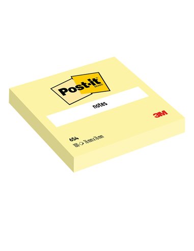 BLOCCO 100fg Post-it® Giallo Canary™ 76x76mm 654 7100290160