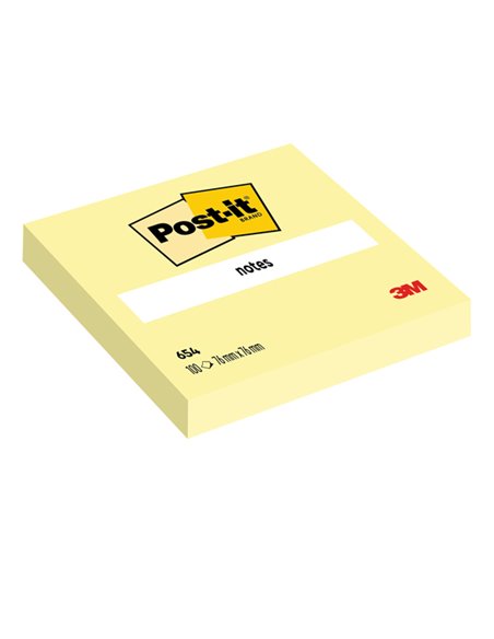 BLOCCO 100fg Post-it® Giallo Canary™ 76x76mm 654 7100290160