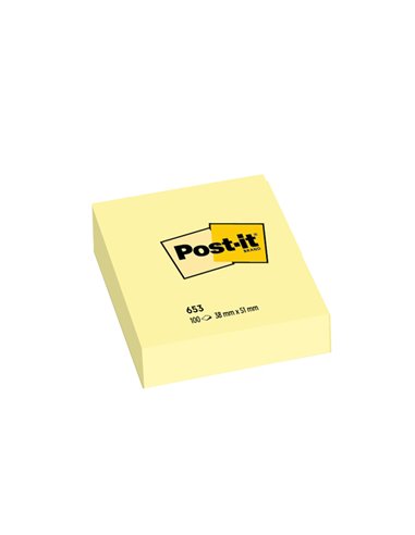 BLOCCO 100fg Post-it® Giallo Canary™ 38x51mm 653 7100296172