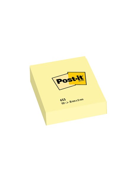 BLOCCO 100fg Post-it® Giallo Canary™ 38x51mm 653 7100296172