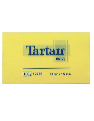 BLOCCO TARTAN (TM) 12776 GIALLO 76X127MM 100FG 63GR 7100296678