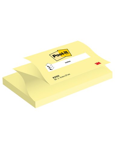 BLOCCO 100fg Post-it® Super Sticky Z-Notes R350 Giallo Canary™ 76x127mm 7100290186 POST-IT BLOCCHI ADESIVI-DISPENSER