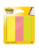 SEGNAPAGINA Post-it® 671-3 (300FG) 3COLORI INDEX 25X76MM IN CARTA 7100172769