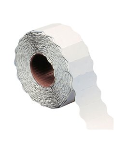 Rotolo 1500 etichette 26x12mm bianche permanenti a onda Markin X3502612PER MARKIN PREZZATRICI-CONSUMABILI