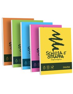 Blocco SCHIZZASTRAPPA 150fg 50gr A5 150x210mm FAVINI A200705 FAVINI BLOCCHI NOTE PM