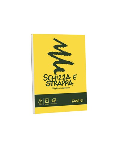 Blocco SCHIZZASTRAPPA 150fg 50gr A5 150x210mm FAVINI A200705 FAVINI BLOCCHI NOTE PM