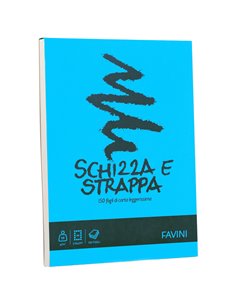 Blocco SCHIZZASTRAPPA 150fg 50gr A4 210x297mm FAVINI A200704 FAVINI BLOCCHI NOTE PM 2