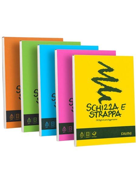 Blocco SCHIZZASTRAPPA 150fg 50gr A3 297x420mm FAVINI A200703 FAVINI BLOCCHI NOTE PM