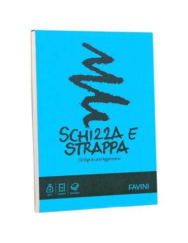 Blocco SCHIZZASTRAPPA 150fg 50gr A3 297x420mm FAVINI A200703 FAVINI BLOCCHI NOTE PM