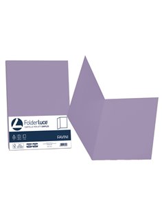 50 cartelline semplici LUCE 200gr 25x34cm violetto FAVINI A50J664 FAVINI CARTELLINE SEMPLICI