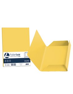 25 cartelline 3 lembi LUCE 200gr 24,5x34,5cm giallo sole FAVINI A50B434 FAVINI CARTELLINE A TRE LEMBI