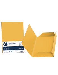 25 cartelline 3 lembi LUCE 200gr 24,5x34,5cm giallo oro FAVINI A50H434
