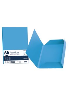 25 cartelline 3 lembi LUCE 200gr 24,5x34,5cm azzurro FAVINI A50G434