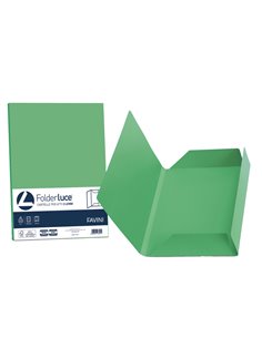 25 cartelline 3 lembi LUCE 200gr 24,5x34,5cm verde FAVINI A50D434 FAVINI CARTELLINE A TRE LEMBI