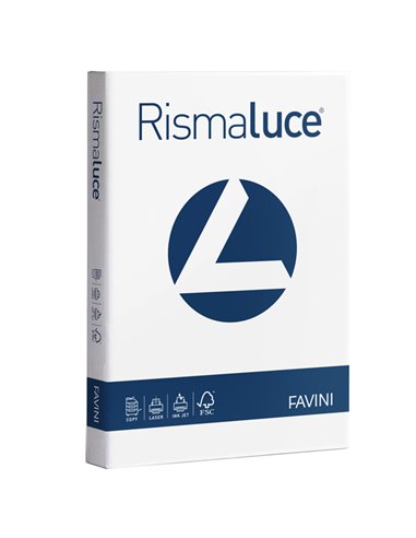 CARTA RISMALUCE 200GR A4 125FG BIANCA FAVINI A670104