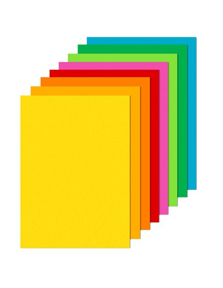 Carta RISMALUCE 90gr A4 300fg mix 8 colori FAVINI A66X314 FAVINI COLORATA