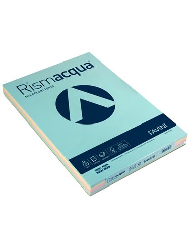 Carta RISMACQUA 90gr A3 300fg mix 5 colori FAVINI A66X323 FAVINI COLORATA
