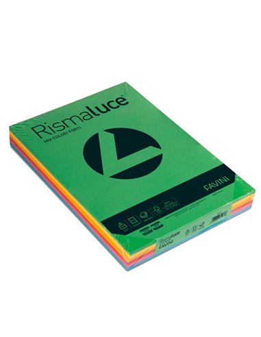 Carta RISMALUCE 140gr A3 200fg mix 6 colori FAVINI A65X213 FAVINI COLORATA