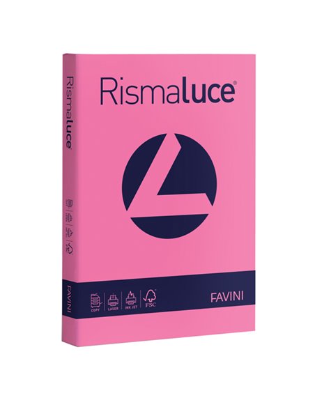 Carta RISMALUCE 140gr A4 200fg ciclamino 58 FAVINI A65F204 FAVINI COLORATA